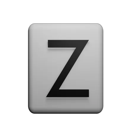 Z Alphabet 3D Icon