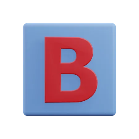 Letters B  3D Icon