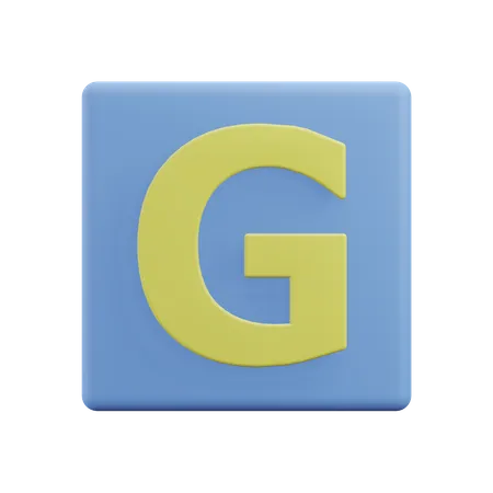 Letters G  3D Icon