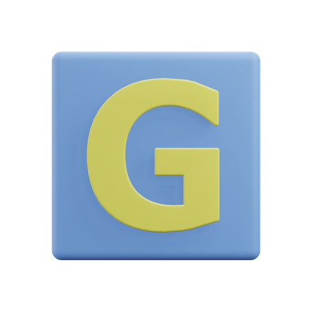 Letters G  3D Icon