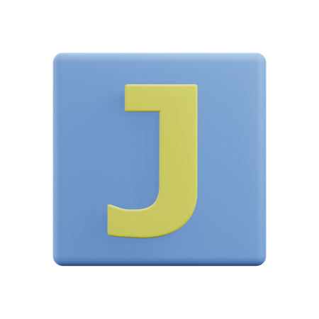 Letters J  3D Icon