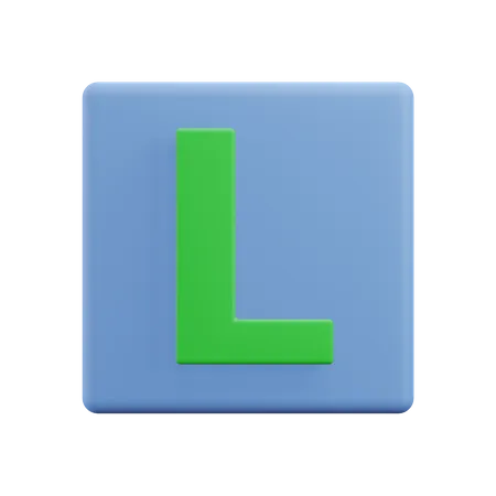 Letters L  3D Icon