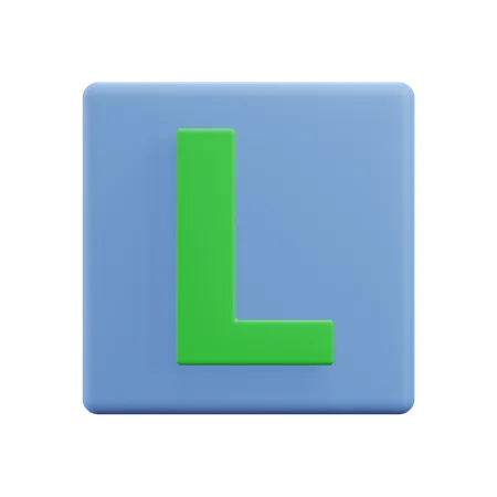 Letters L 3D Icon