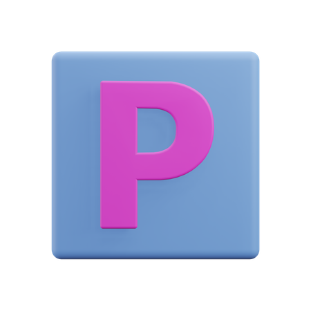 Letters P  3D Icon