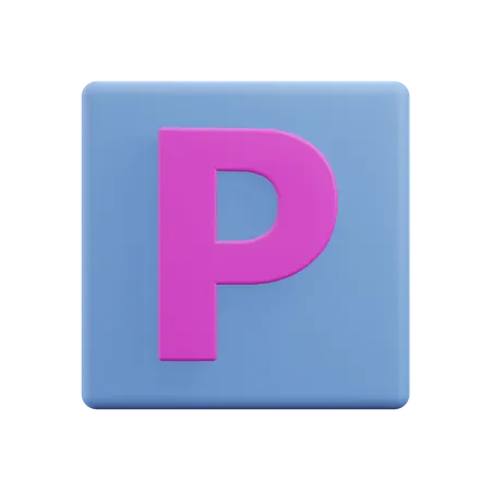 Letters P  3D Icon