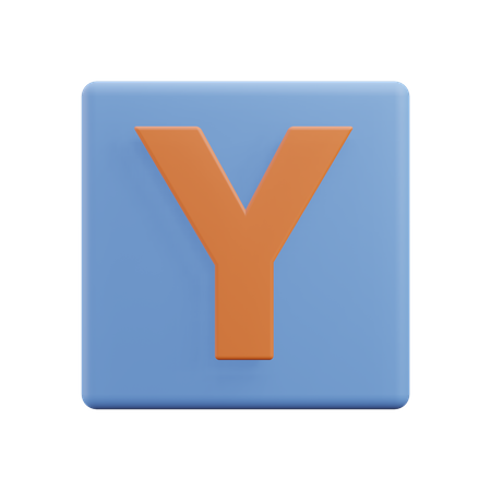 Letters Y 3D Icon