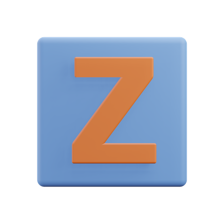 Letters Z 3D Icon