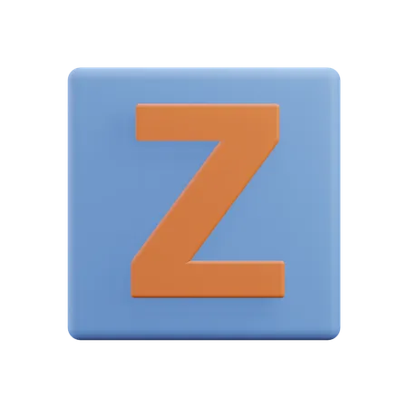 Letters Z 3D Icon