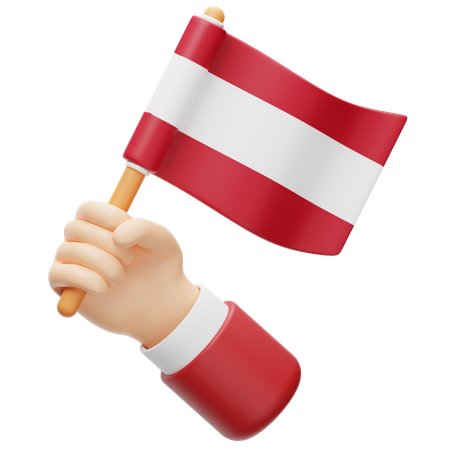 Lettland Flagge  3D Icon