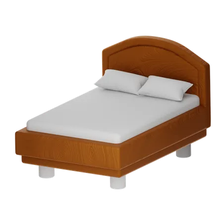 Letto in legno  3D Icon