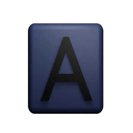 Un alphabet  3D Icon