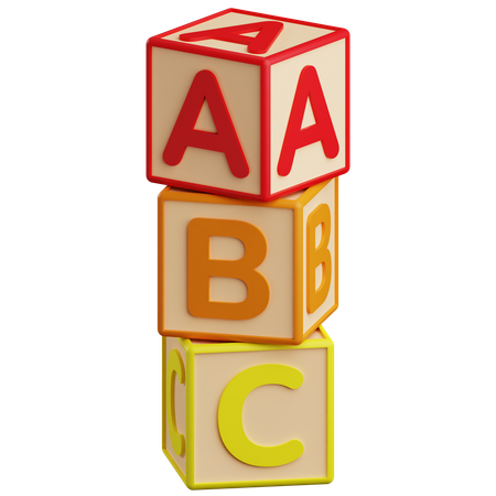 Lettre abc  3D Icon