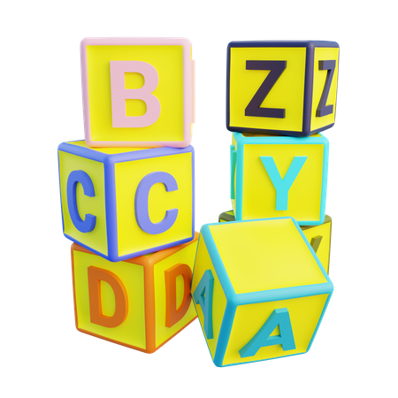 Lettre abcdxyz  3D Icon