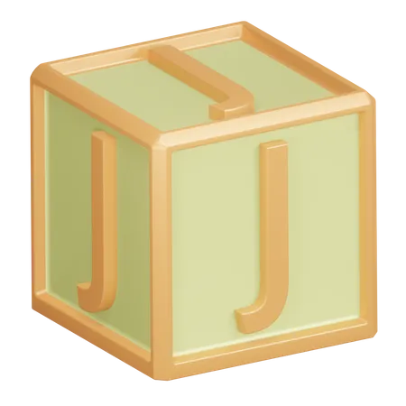 Lettre de l'alphabet j  3D Icon