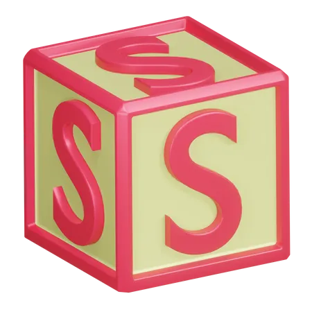 Lettre de l'alphabet s  3D Icon