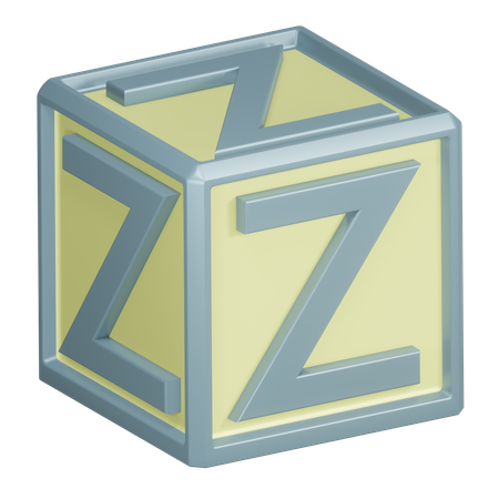 Lettre de l'alphabet z  3D Icon