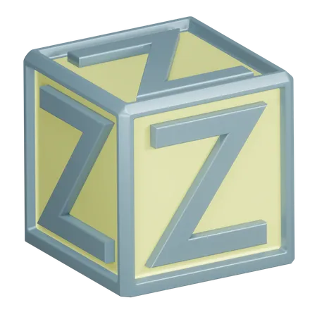 Lettre de l'alphabet z  3D Icon