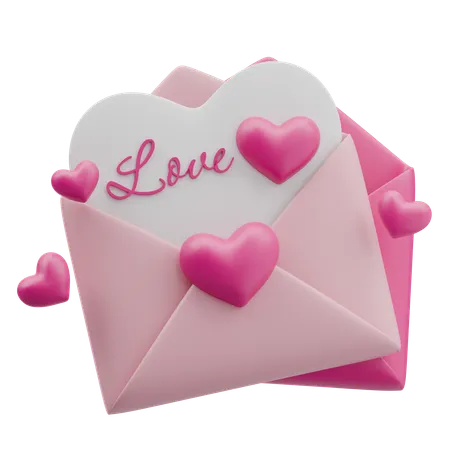 Lettre d'amour  3D Icon