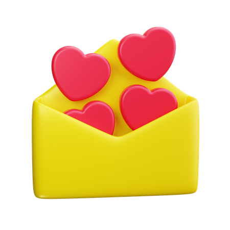 Lettre d'amour  3D Icon