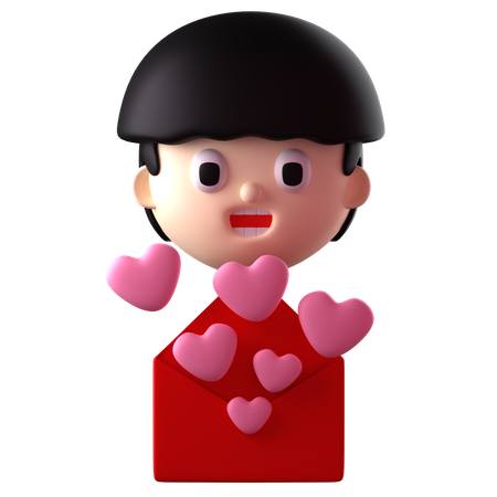 Lettre d'amour  3D Icon