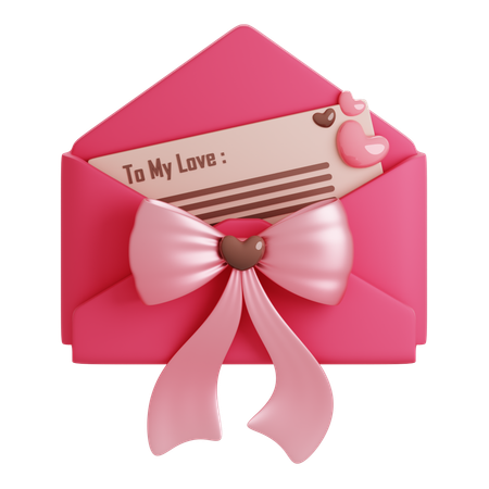 Lettre d'amour  3D Icon