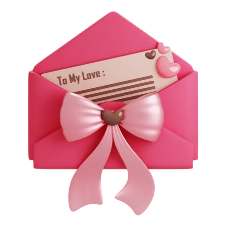 Lettre d'amour  3D Icon