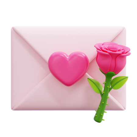 Lettre d'amour  3D Icon