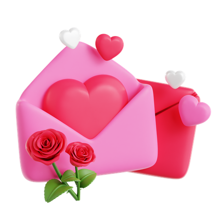 Lettre d'amour  3D Icon