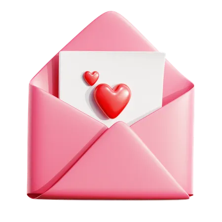 Lettre d'amour  3D Icon