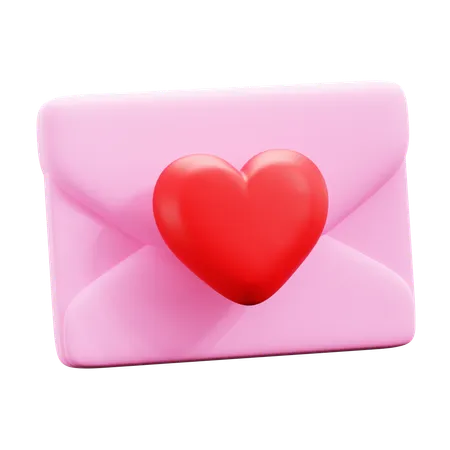 Lettre d'amour  3D Icon