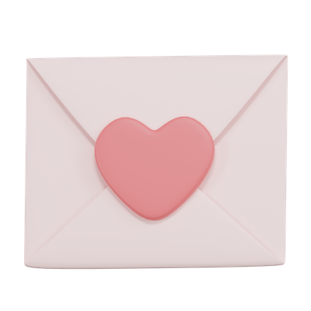 Lettre d'amour  3D Icon