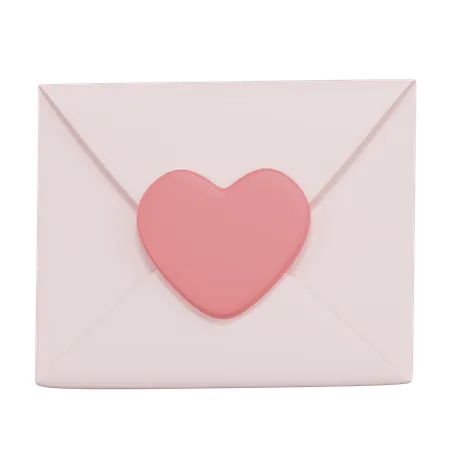 Lettre d'amour  3D Icon