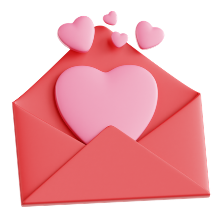 Lettre d'amour  3D Icon