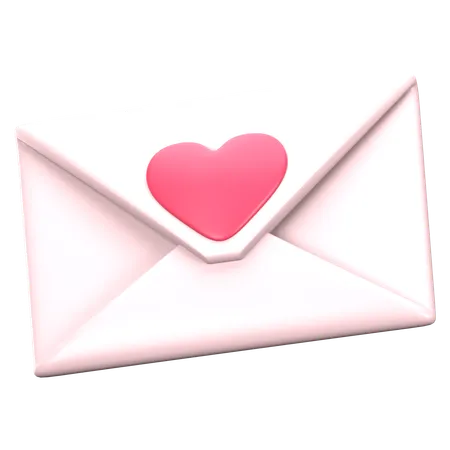 Lettre d'amour  3D Icon