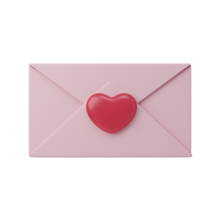 Lettre d'amour  3D Icon