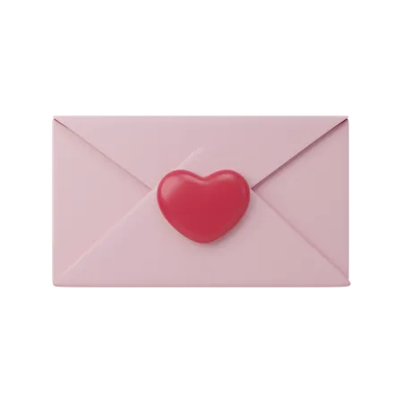 Lettre d'amour  3D Icon