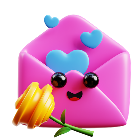 Lettre d'amour  3D Icon