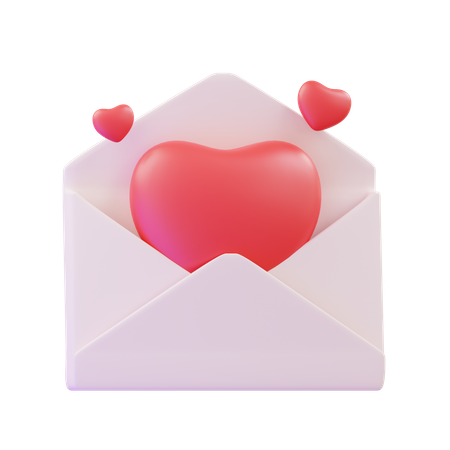 Lettre d'amour  3D Icon