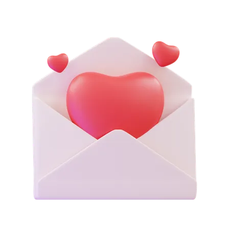 Lettre d'amour  3D Icon