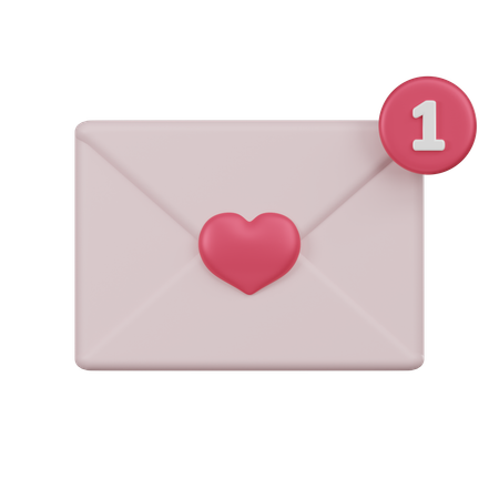 Lettre d'amour  3D Icon