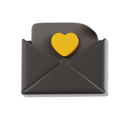 Lettre d'amour  3D Icon