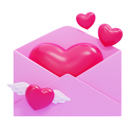 Lettre d'amour  3D Icon