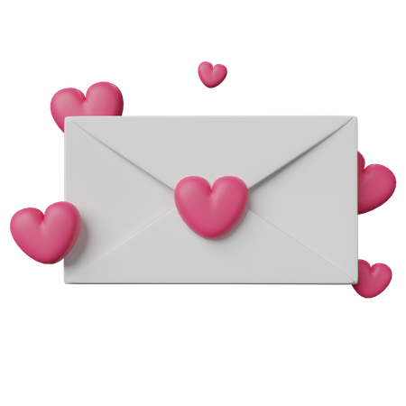 Lettre d'amour  3D Icon