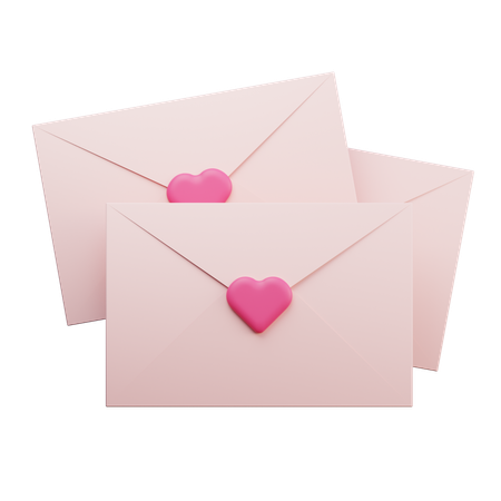 Lettre d'amour  3D Icon