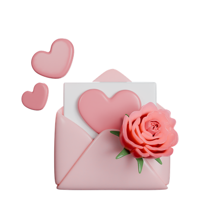 Lettre d'amour  3D Icon