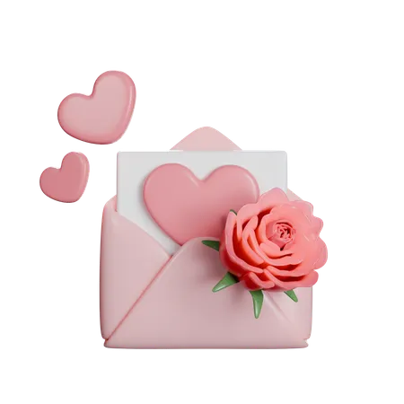 Lettre d'amour  3D Icon