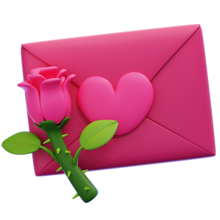 Lettre d'amour  3D Icon