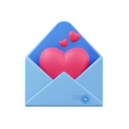 Lettre d'amour  3D Icon