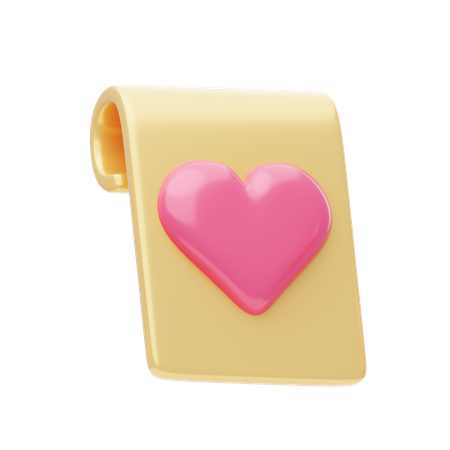 Lettre d'amour  3D Icon