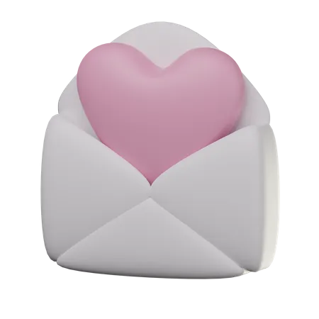 Lettre d'amour  3D Icon